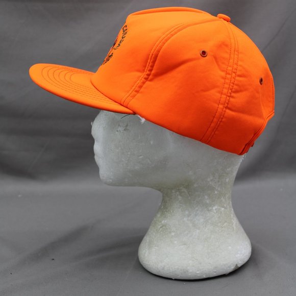 Vintage Hunting Hat - Ducks Unlimited Neon Orange - Adult Snapback - Picture 4 of 8